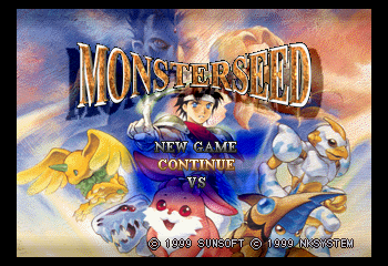 Monster Seed Title Screen